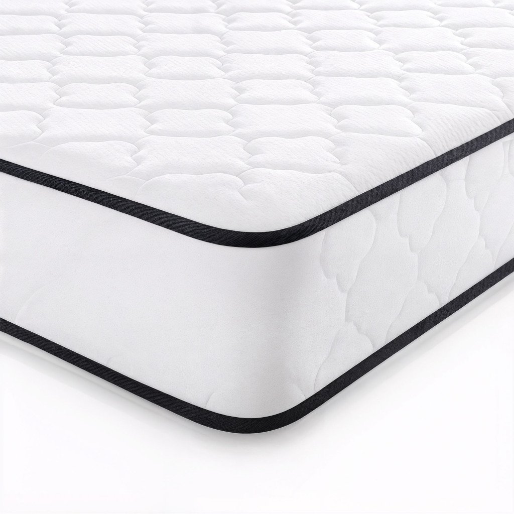 saltea cu arcuri si husa de protectie, 7 zone confort, duritate h3 medie, inaltime 24 cm, alb,140x200 cm 2 Saltea cu arcuri si husa de protectie, 7 zone confort, duritate H3 medie, inaltime 24 cm, alb,140x200 cm - imagine 2
