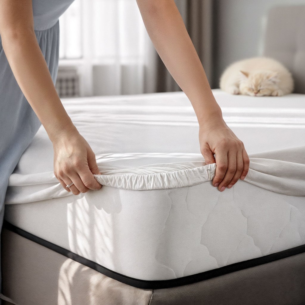 saltea cu arcuri si husa de protectie, 7 zone confort, duritate h3 medie, inaltime 24 cm, alb, 180x200 cm 2 Saltea cu arcuri si husa de protectie, 7 zone confort, duritate H3 medie, inaltime 24 cm, alb, 180x200 cm - imagine 2