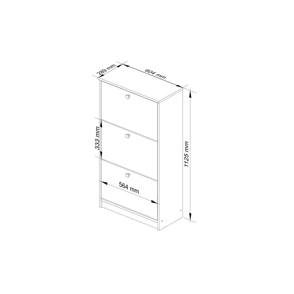 dulap pantofi cu 3 usi rabatabile, pal laminat 16 mm, 60x29x113 cm, alb si gri 3 Dulap pantofi cu 3 usi rabatabile, PAL laminat 16 mm, 60x29x113 cm, alb si gri - imagine 3