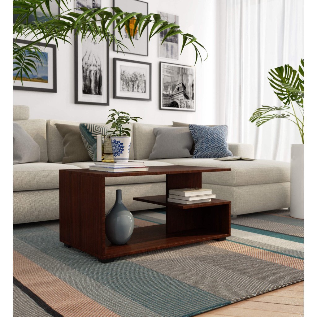 Masuta de cafea Vini pe roti, cu raft inferior si blat din PAL laminat, 90x51x40 cm, maro wenge 4 Masuta de cafea Vini pe roti, cu raft inferior si blat din PAL laminat, 90x51x40 cm, maro wenge - imagine 4