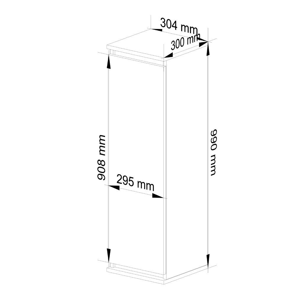 dulap suspendat, cu usa si 3 rafturi interioare, pal 16 mm, 30x30x99 cm, stejar sonoma si alb 3 Dulap suspendat, cu usa si 3 rafturi interioare, PAL 16 mm, 30x30x99 cm, stejar sonoma si alb - imagine 3