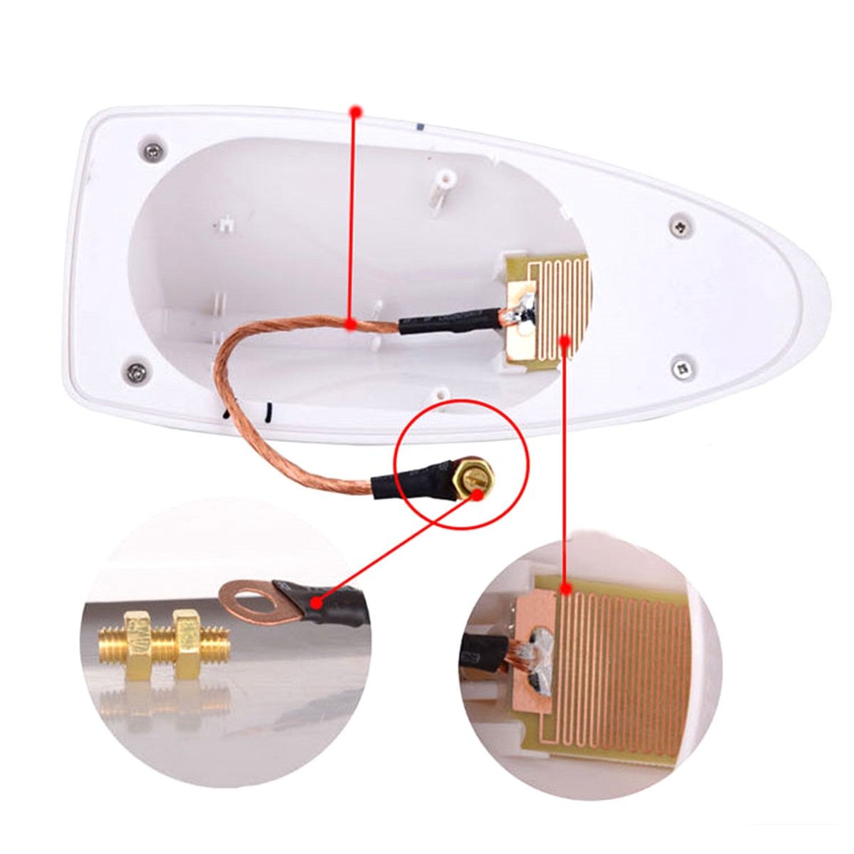 antena auto activa am - fm tip "shark tail" culoare albastru 5 Antena auto activa AM - FM tip "SHARK TAIL" culoare ALBASTRU - imagine 5