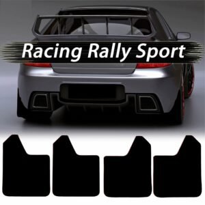 Set 4 Aparatori Noroi SPORT din cauciuc pentru autoturisme, universale,  model Blank, dimensiune 30 x 23cm