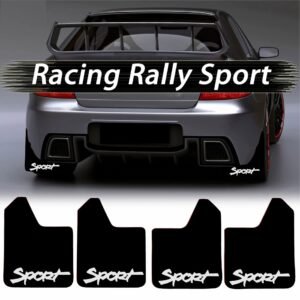 Set 4 Aparatori Noroi SPORT din cauciuc pentru autoturisme, universale,  model Sport, dimensiune 30 x 23cm