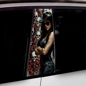 Set 2 stickere decorative pentru stalpii usilor, print autoadeziv de inalta rezolutie, dimensine 2 buc x 50 x 22 cm , cod: AVX-SSU-09