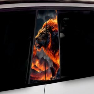 Set 2 stickere decorative pentru stalpii usilor, print autoadeziv de inalta rezolutie, dimensine 2 buc x 50 x 22 cm , cod: AVX-SSU-11