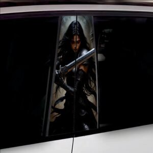 Set 2 stickere decorative pentru stalpii usilor, print autoadeziv de inalta rezolutie, dimensine 2 buc x 50 x 22 cm , cod: AVX-SSU-15