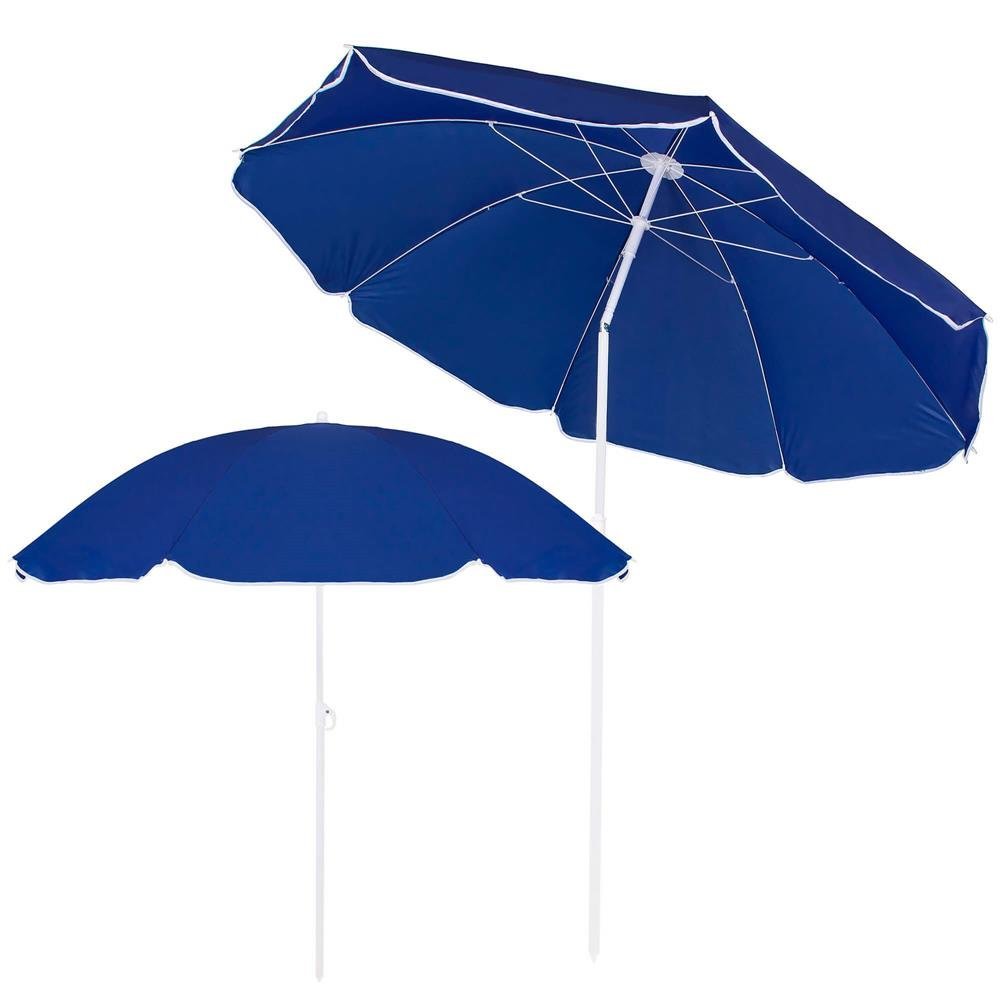 umbrela de plaja pliabila, sersimo bu022, 180cm, bleumarin 2 Umbrela de plaja pliabila, Sersimo BU022, 180cm, bleumarin - imagine 2