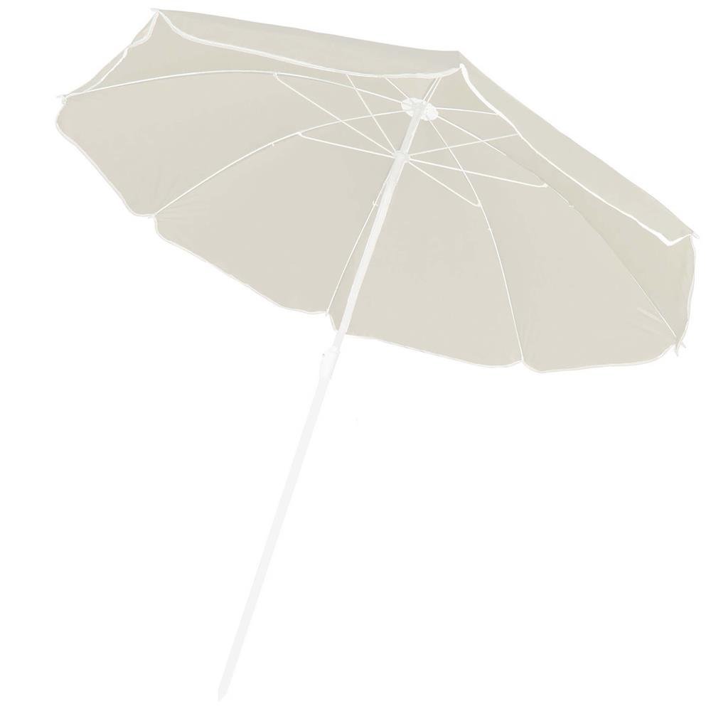 umbrela de plaja pliabila cu inclinare reglabila, diametru 160 cm, bej 2 Umbrela de plaja pliabila cu inclinare reglabila, diametru 160 cm, bej - imagine 2