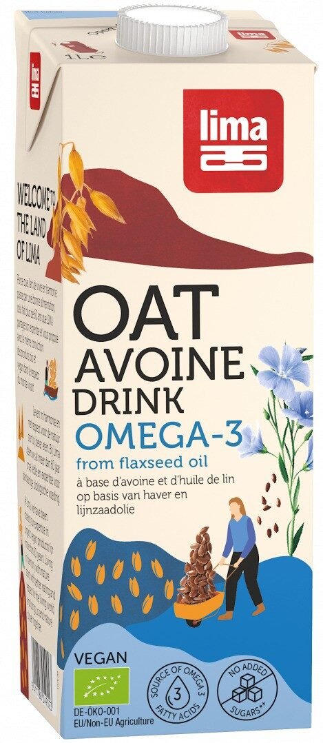 Bautura vegetala de ovaz cu Omega 3 bio 1L, Lima