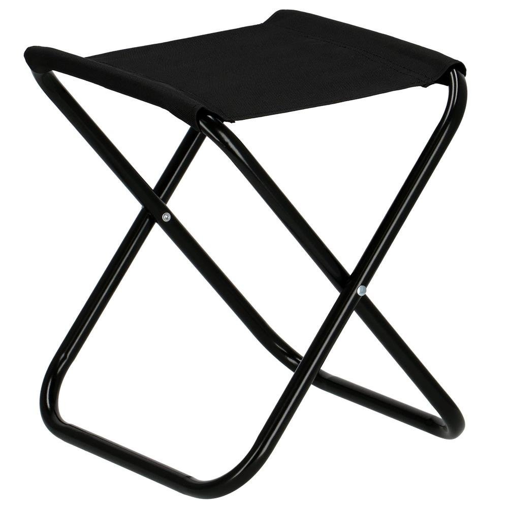 scaun pliabil pentru camping sau pescuit, cadru metalic, maxim 100 kg, 26x26x34 cm, negru 2 Scaun pliabil pentru camping sau pescuit, cadru metalic, maxim 100 kg, 26x26x34 cm, negru - imagine 2