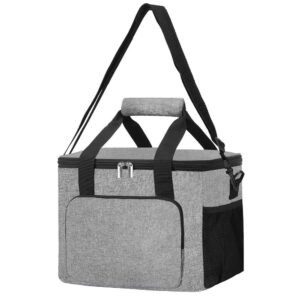 Geanta pentru picnic sau plaja, termoizolanta, 28 litri, gri