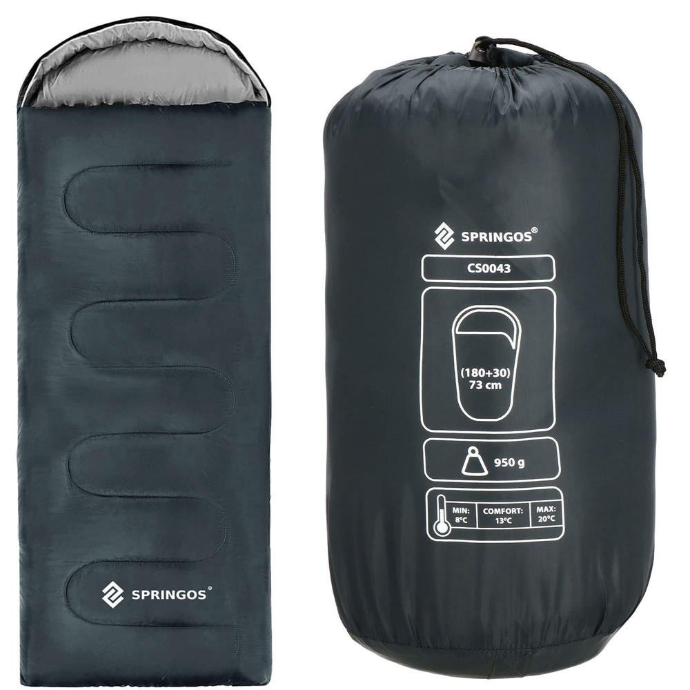 sac de dormit tip mumie, cu geanta de transport, 210x73cm, 8-20grade, culoare gri 1 Sac de dormit tip mumie, cu geanta de transport, 210x73cm, 8-20grade, culoare gri