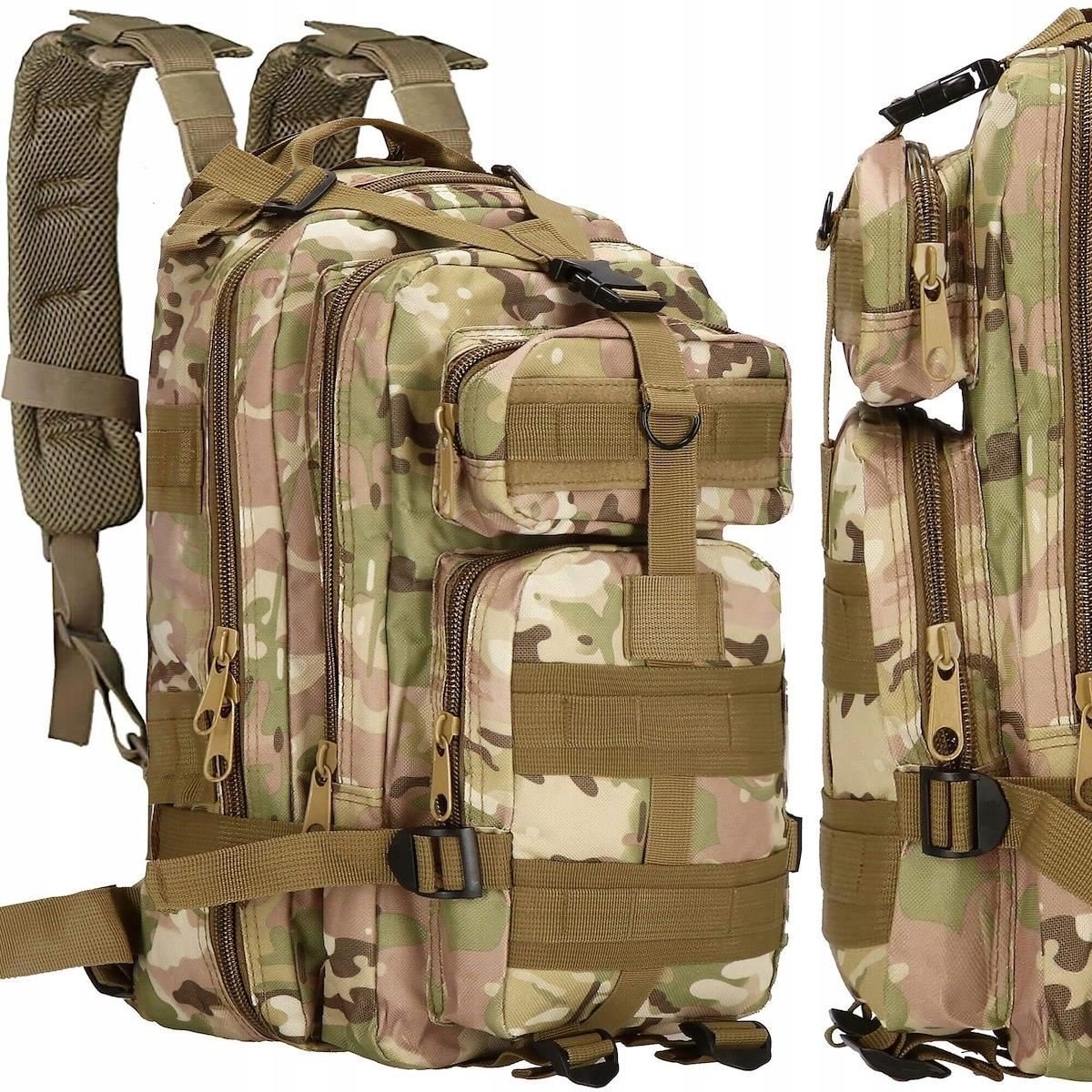 rucsac militar pentru drumetie, impermeabil, ultra usor, 4 compartimente, culoare camuflaj 2 Rucsac militar pentru drumetie, impermeabil, ultra usor, 4 compartimente, culoare camuflaj - imagine 2