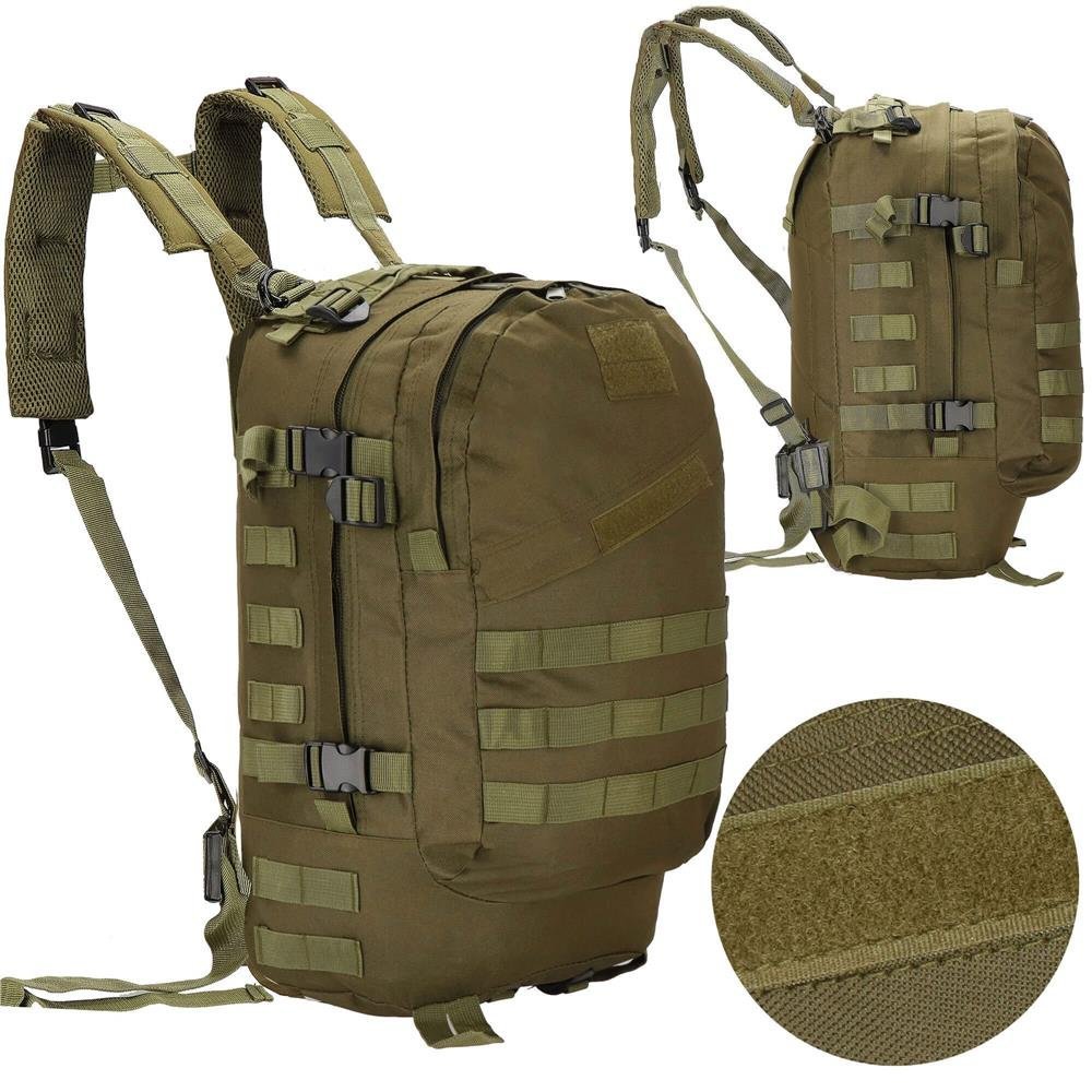 rucsac militar pentru drumetie, impermeabil, compartimentat, 35l, verde 2 Rucsac militar pentru drumetie, impermeabil, compartimentat, 35L, verde - imagine 2