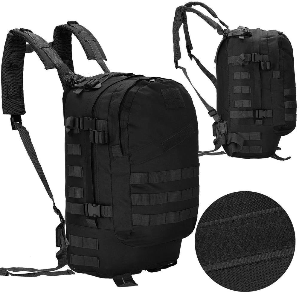 rucsac militar pentru drumetie, impermeabil, compartimentat, 35l, negru 2 Rucsac militar pentru drumetie, impermeabil, compartimentat, 35L, negru - imagine 2