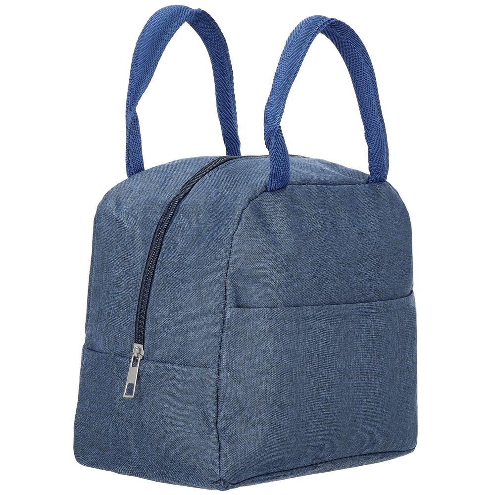 Geanta frigorifica cu izolatie termica pentru mancare, 21x10x23cm, albastru 4 Geanta frigorifica cu izolatie termica pentru mancare, 21x10x23cm, albastru - imagine 4