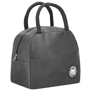 Geanta frigorifica cu izolatie termica pentru mancare, 21x10x23cm, gri