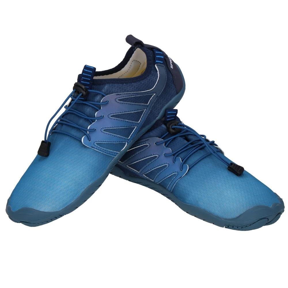 Pantofi plaja si apa, talpa cauciuc antiderapanta, material respirabil, albastru, marimea 42