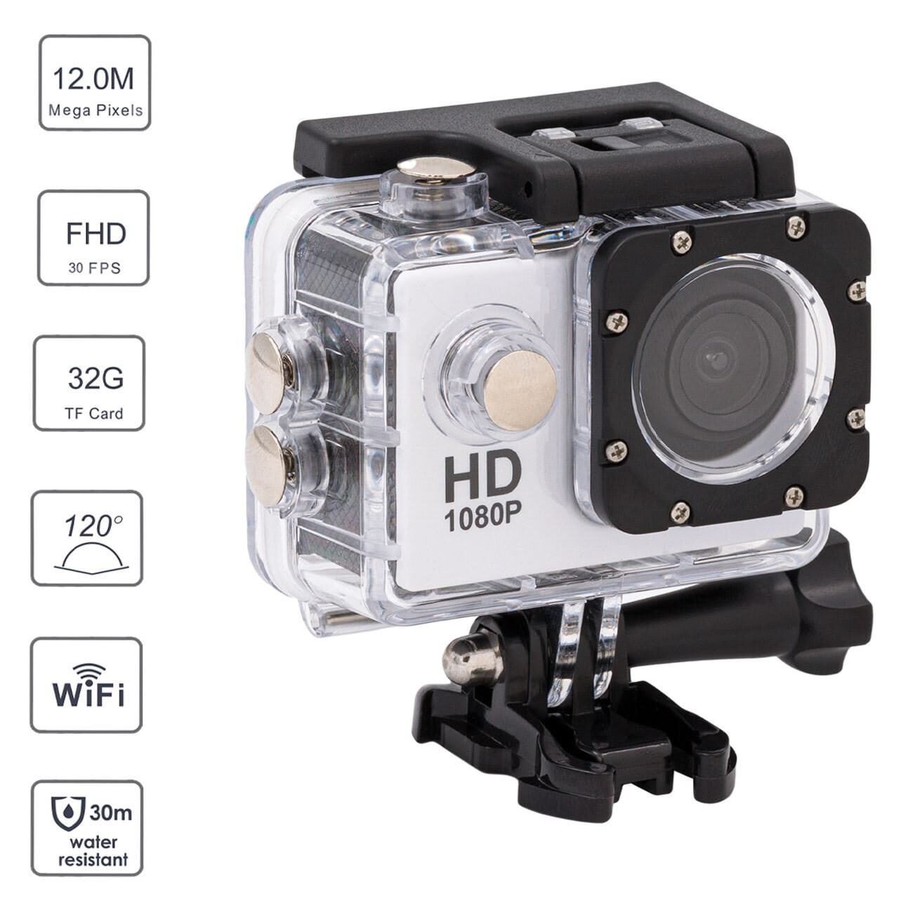 Camera de Actiune, Full HD, Wifi, 30 Fps, Display 2 inch, 5 MP, Silver
