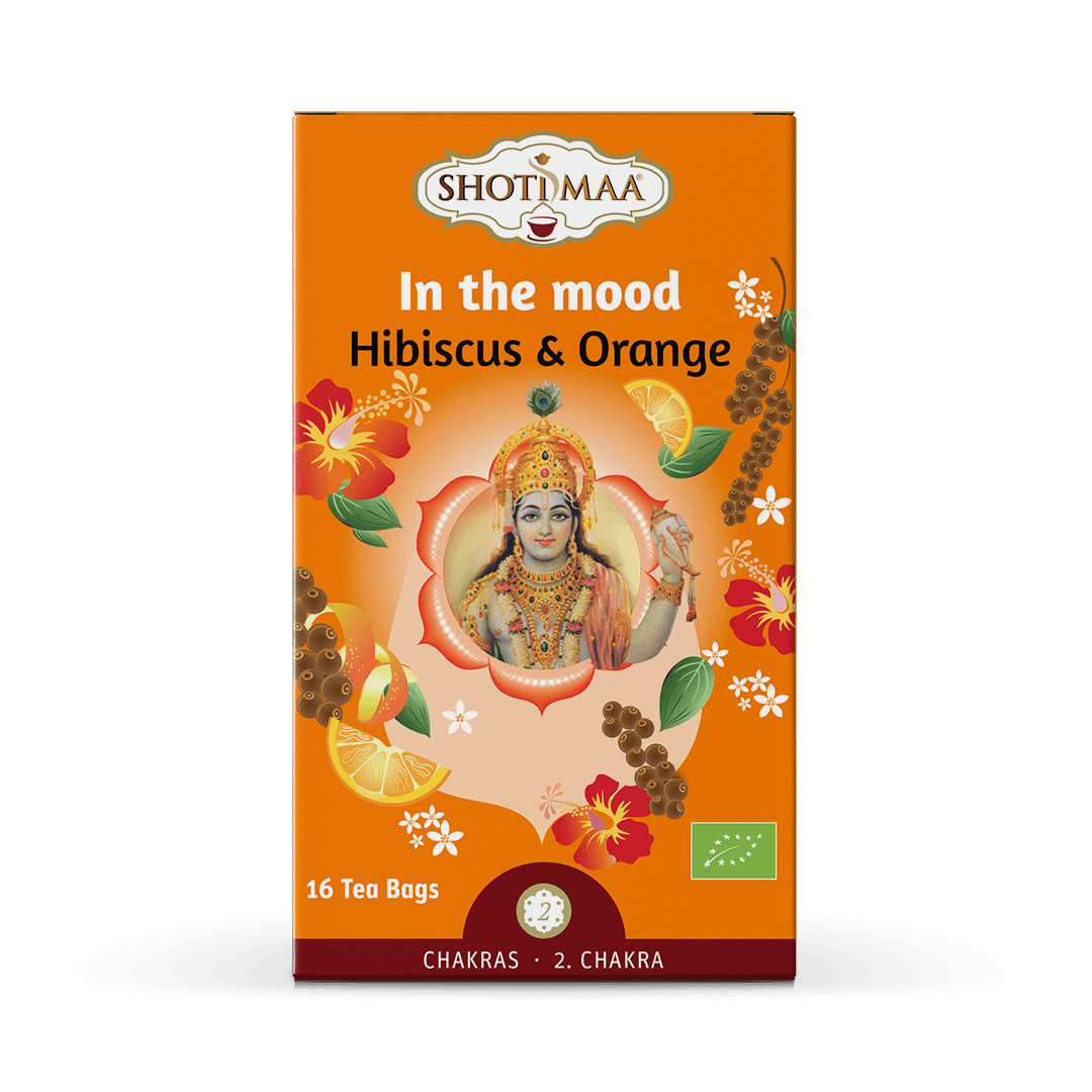 Ceai Shotimaa Chakras - In The Mood - hibiscus si portocale bio 16dz