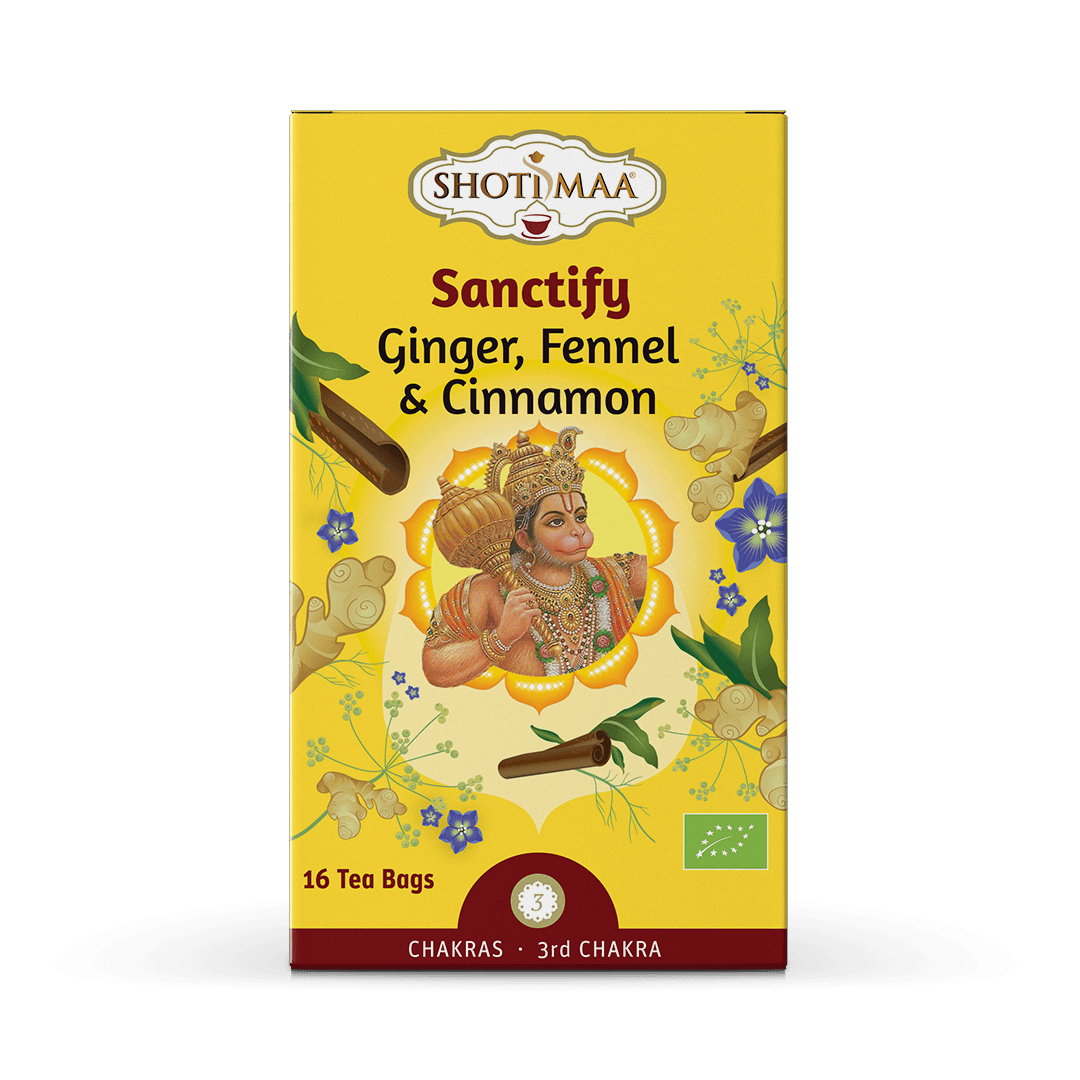 Ceai Shotimaa Chakras -Sanctify - ghimbir, fenicul si scortisoara bio 16dz
