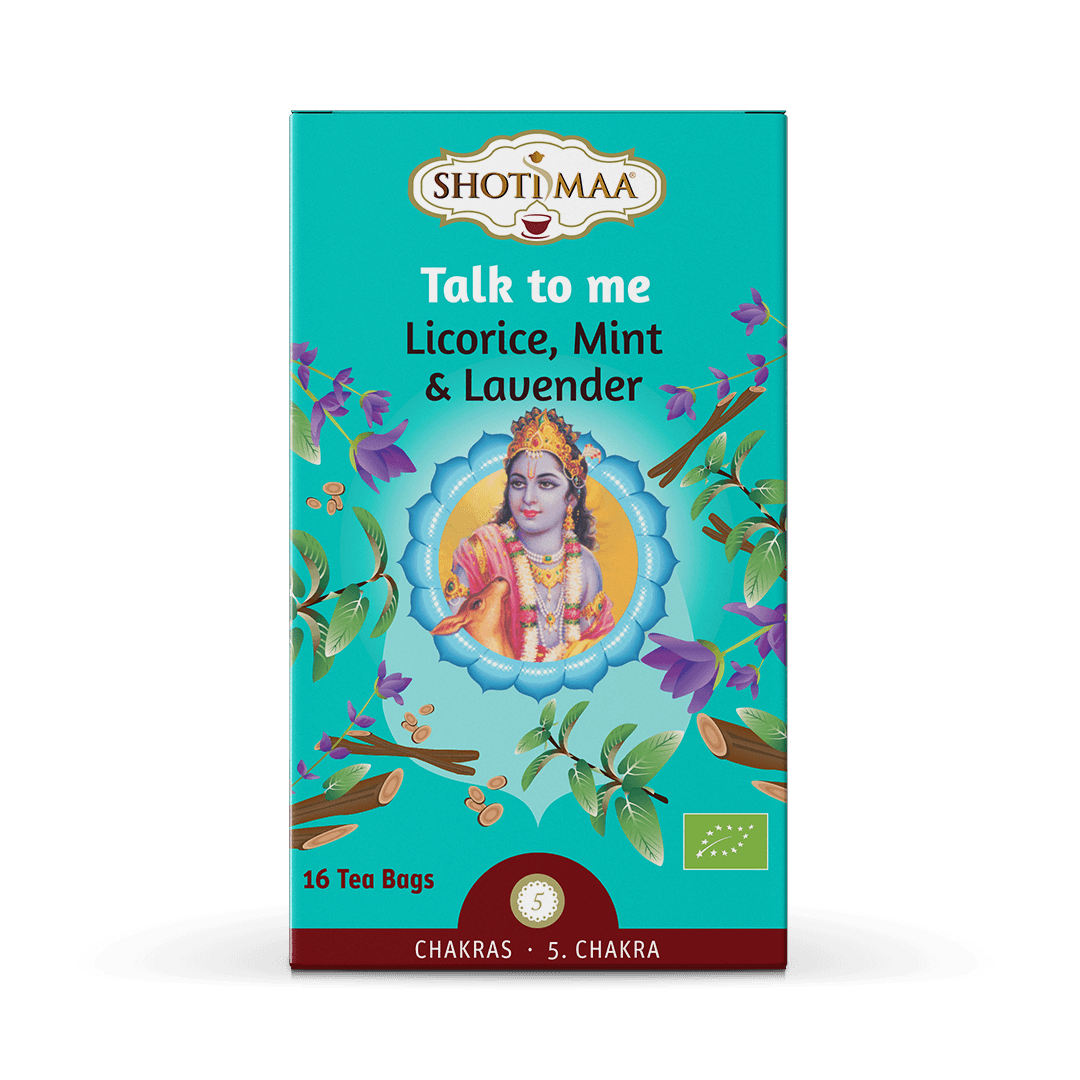 Ceai Shotimaa Chakras - Talk to Me - lemn dulce, menta si lavanda bio 16dz