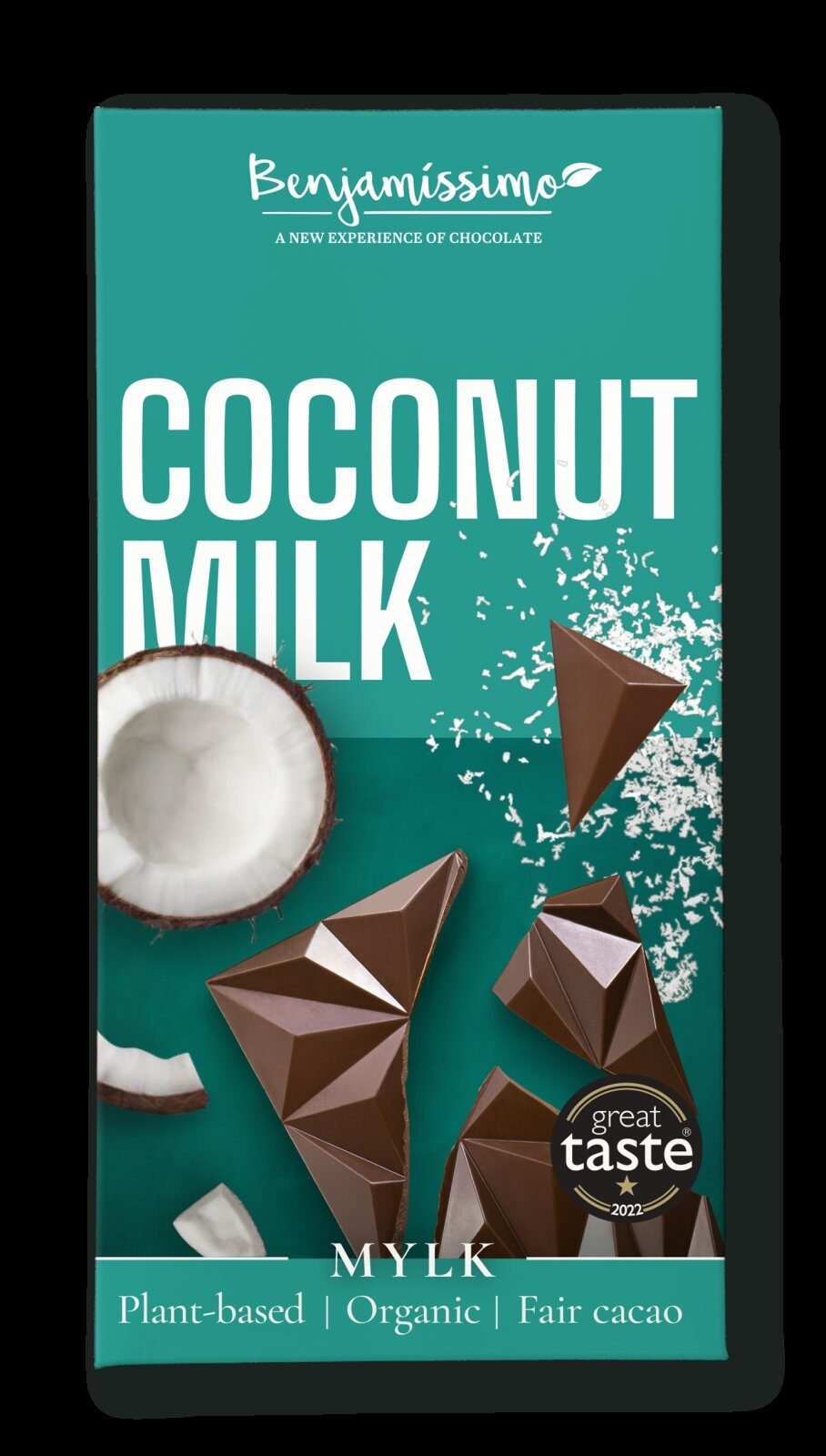 Ciocolata cu cocos, bio, 60g, Benjamissimo
