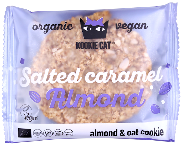 Cookie cu migdale si caramel sarat, fara gluten, eco 50g