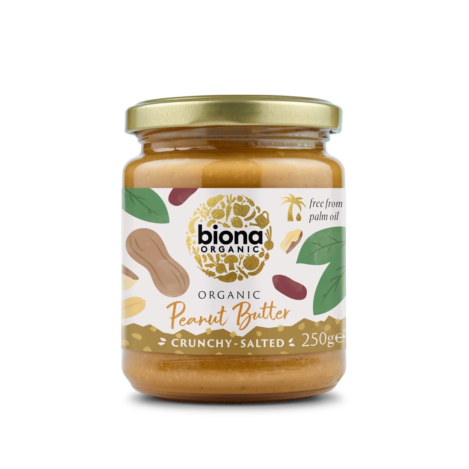 Crema de arahide crunchy cu sare eco 250g Biona