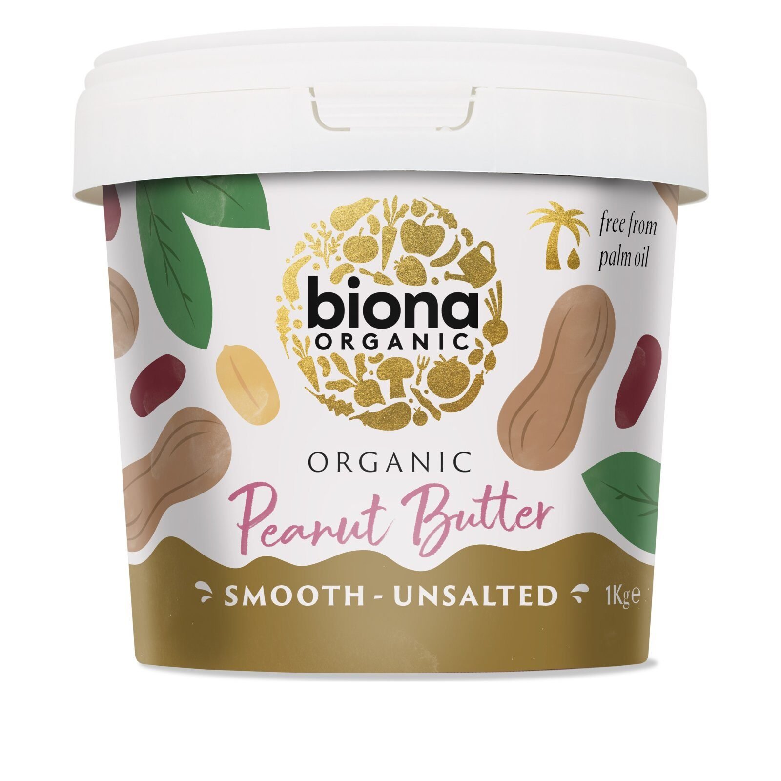 Crema de arahide smooth fara sare eco 1kg BIONA