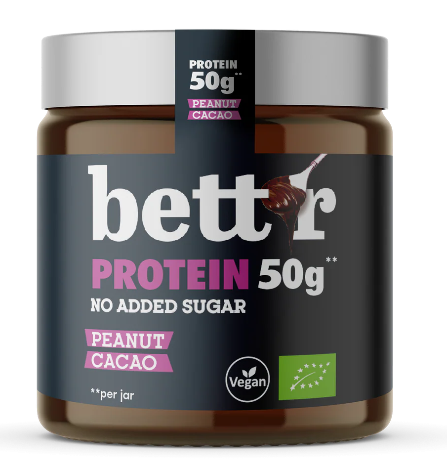 Crema proteica de arahide si cacao bio 250g Bettr