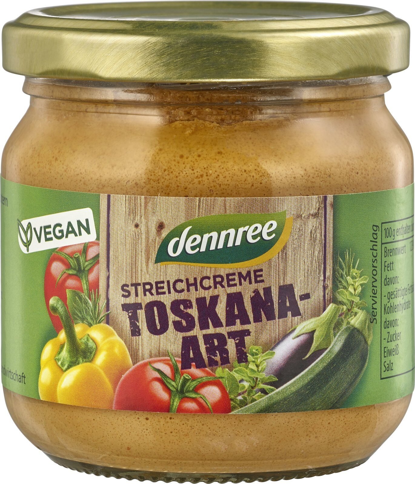 Crema tartinabila Toscana bio 180g Dennree