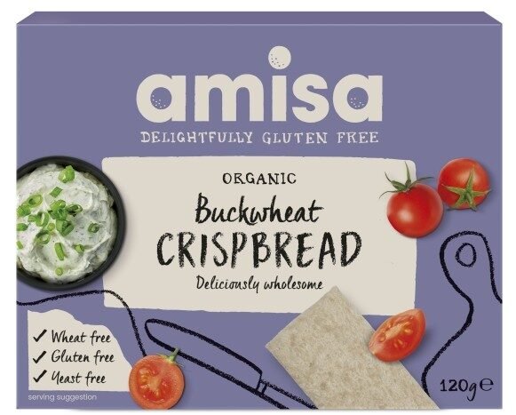 Crispbread (painici) din hrisca integrala fara gluten bio 120g Amisa