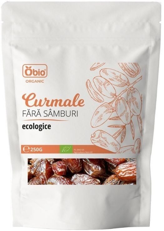Curmale fara samburi bio 250g Obio