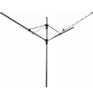 Uscator de haine rotativ 50 m fir, pentru gradina, inaltime reglabila si suport fixare