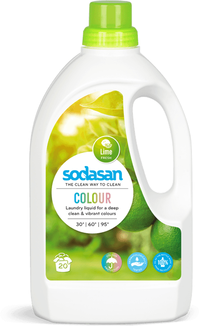 Detergent bio lichid color 1.5L lime SODASAN