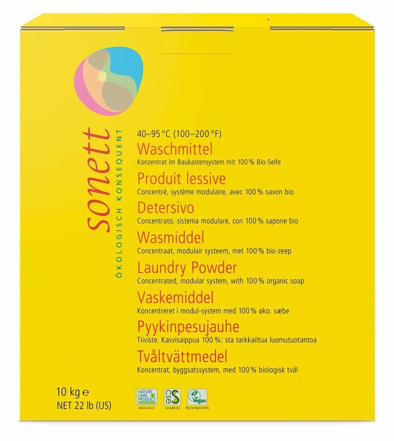Detergent praf pentru rufe, ecologic, 10 kg, Sonett
