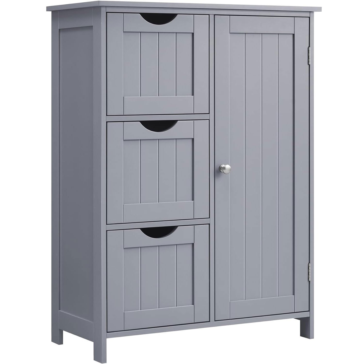 VASAGLE Dulap de baie, din MDF, cu 3 sertare, raft reglabil, 30x60x81cm, gri 1 VASAGLE Dulap de baie, din MDF, cu 3 sertare, raft reglabil, 30x60x81cm, gri