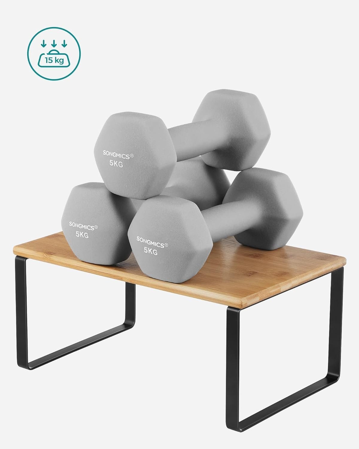 SONGMICS Set 4 rafturi de bucatarie suprapozabile, pentru ustensile sau condimente, 20x30x16cm, natur si negru 3 SONGMICS Set 4 rafturi de bucatarie suprapozabile, pentru ustensile sau condimente, 20x30x16cm, natur si negru - imagine 3