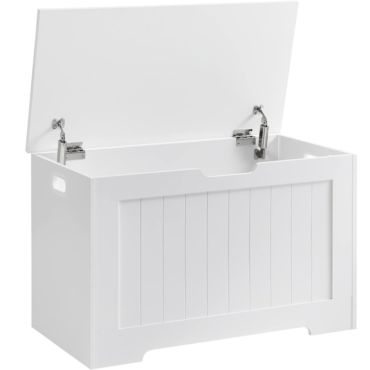 VASAGLE Banca cu spatiu depozitare, pentru hol sau dormitor, din PAL, 76x40x48cm, alb