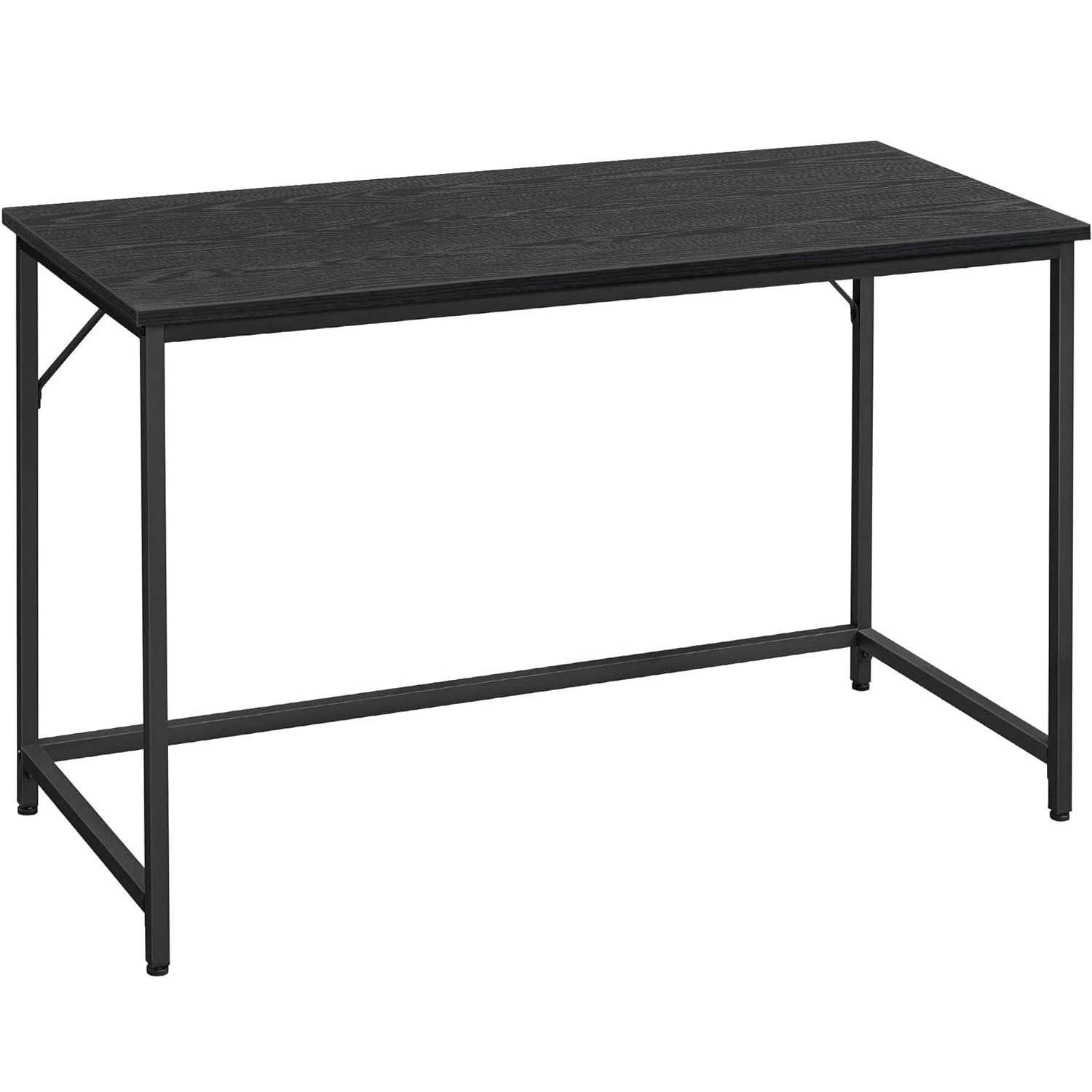 vasagle birou calculator cu blat din pal, cadru metalic, stil industrial, 120x60x75 cm, negru 1 VASAGLE Birou calculator cu blat din PAL, cadru metalic, stil industrial, 120x60x75 cm, negru