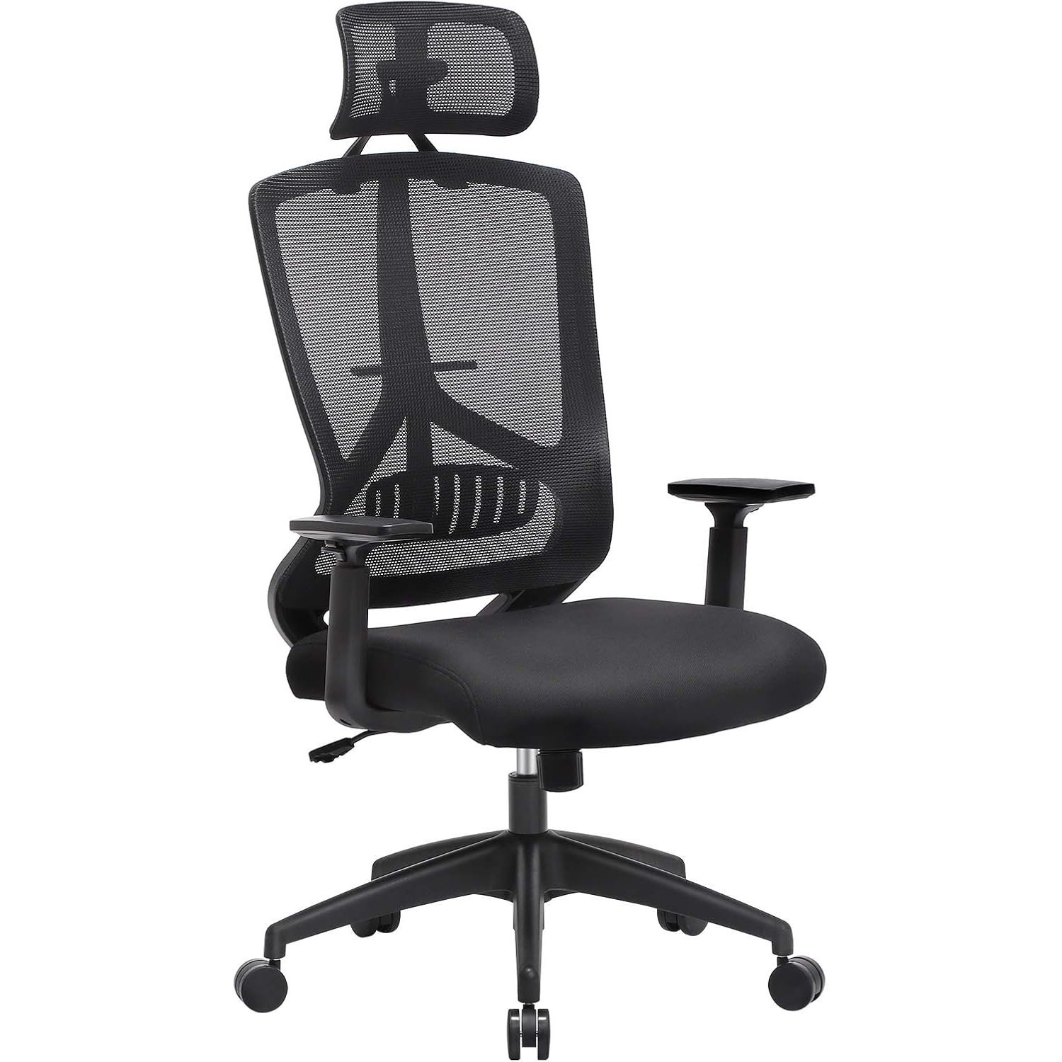 songmics scaun de birou ergonomic cu tetiera si suport lombar, reglabil, mecanism balans, maxim 120 kg, 70x70x133 cm, negru 1 SONGMICS Scaun de birou ergonomic cu tetiera si suport lombar, reglabil, mecanism balans, maxim 120 kg, 70x70x133 cm, negru