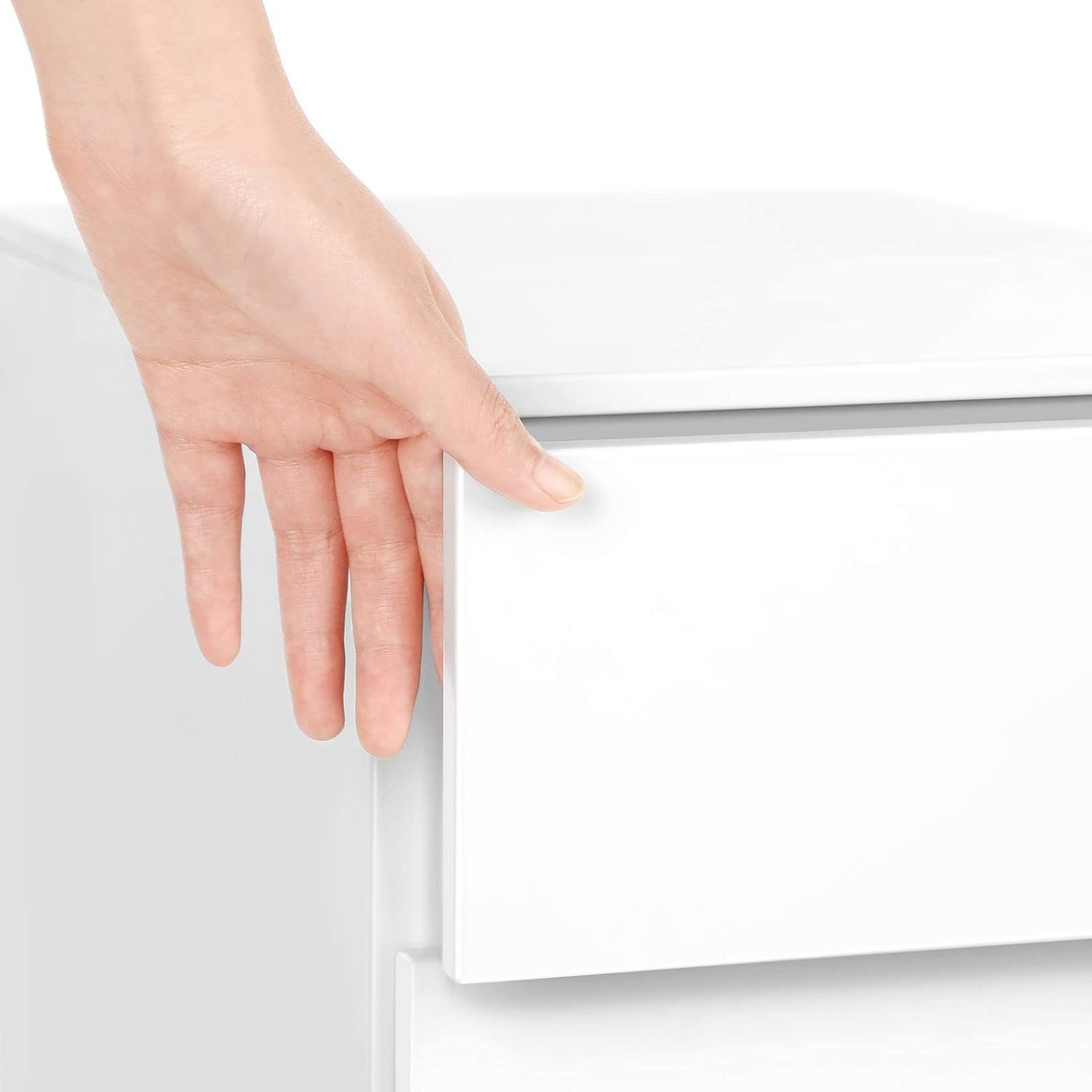 SONGMICS Dulap mobil tip rollbox pentru birouri, 3 sertare pentru documente A4, otel, 30x45x60 cm, alb 3 SONGMICS Dulap mobil tip rollbox pentru birouri, 3 sertare pentru documente A4, otel, 30x45x60 cm, alb - imagine 3