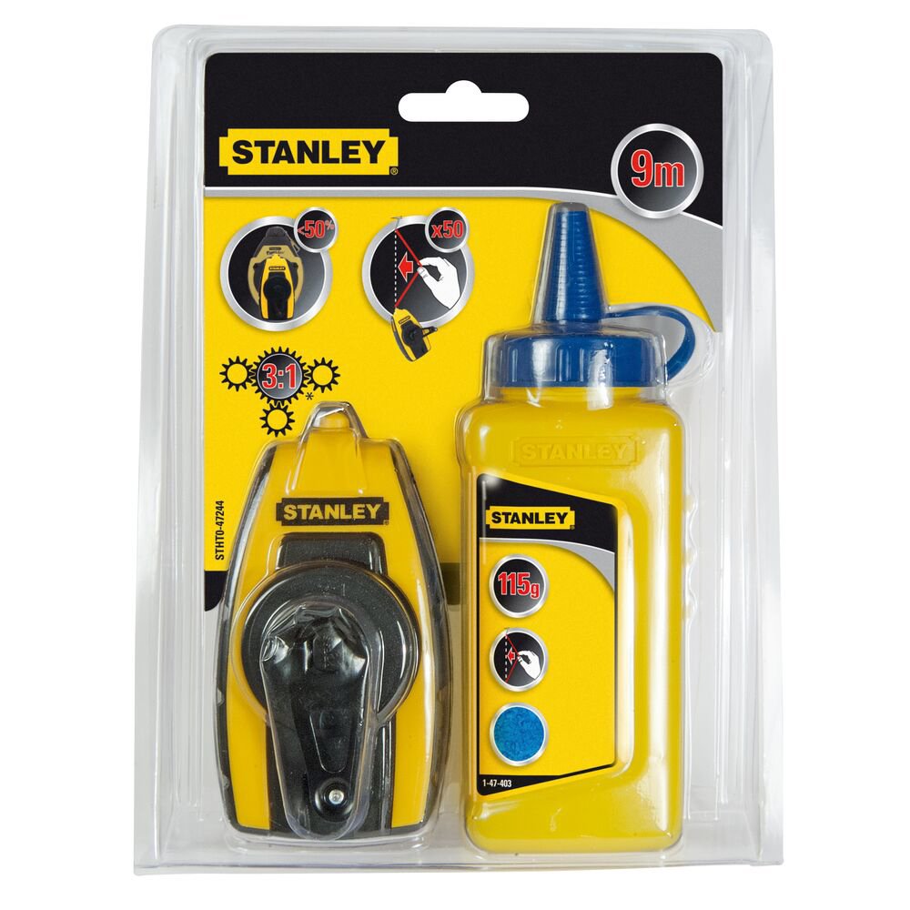 stanley stht0-47244, set sfoara de trasare + creta albastra, blister 2 Stanley STHT0-47244, set sfoara de trasare + creta albastra, blister - imagine 2