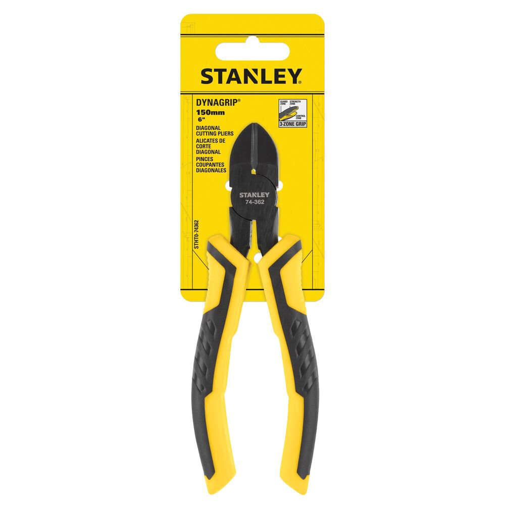 stanley stht0-74455, cleste cushion grip cu taiere diagonala, 180 mm, blister 1 Stanley STHT0-74455, cleste cushion grip cu taiere diagonala, 180 mm, blister