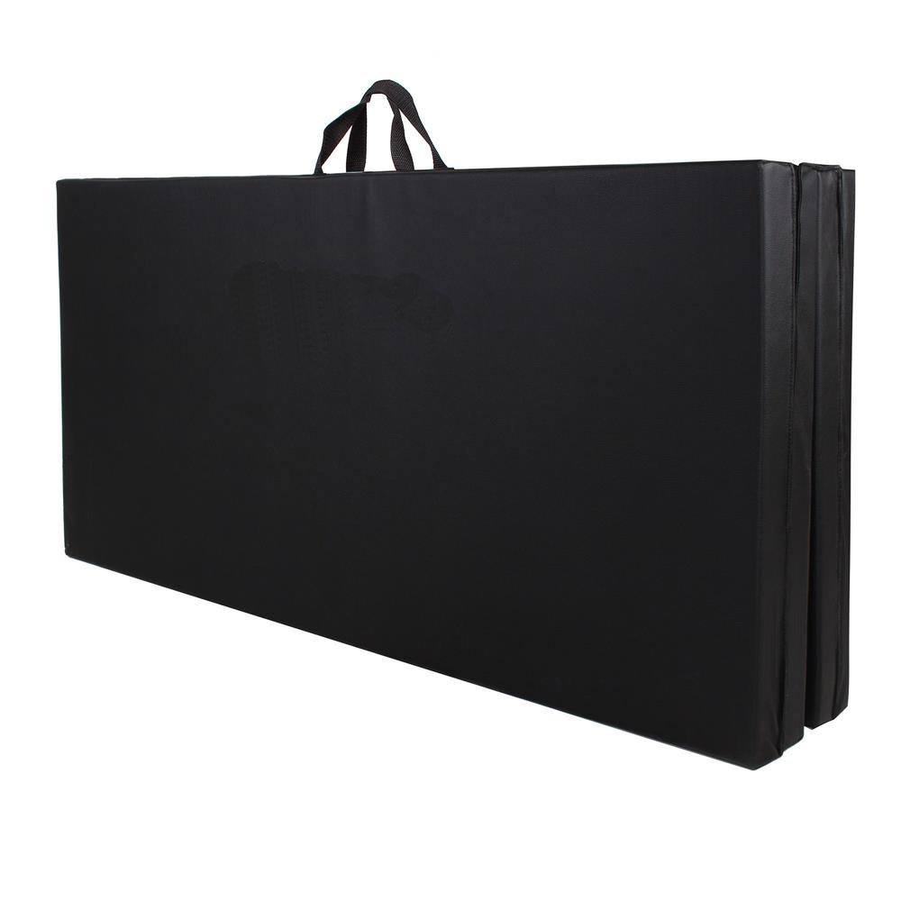 saltea fitness groasa, dimensiune xxl, pentru antrenamente gimnastica, 240x120x5 cm, negru 3 Saltea fitness groasa, dimensiune XXL, pentru antrenamente gimnastica, 240x120x5 cm, negru - imagine 3