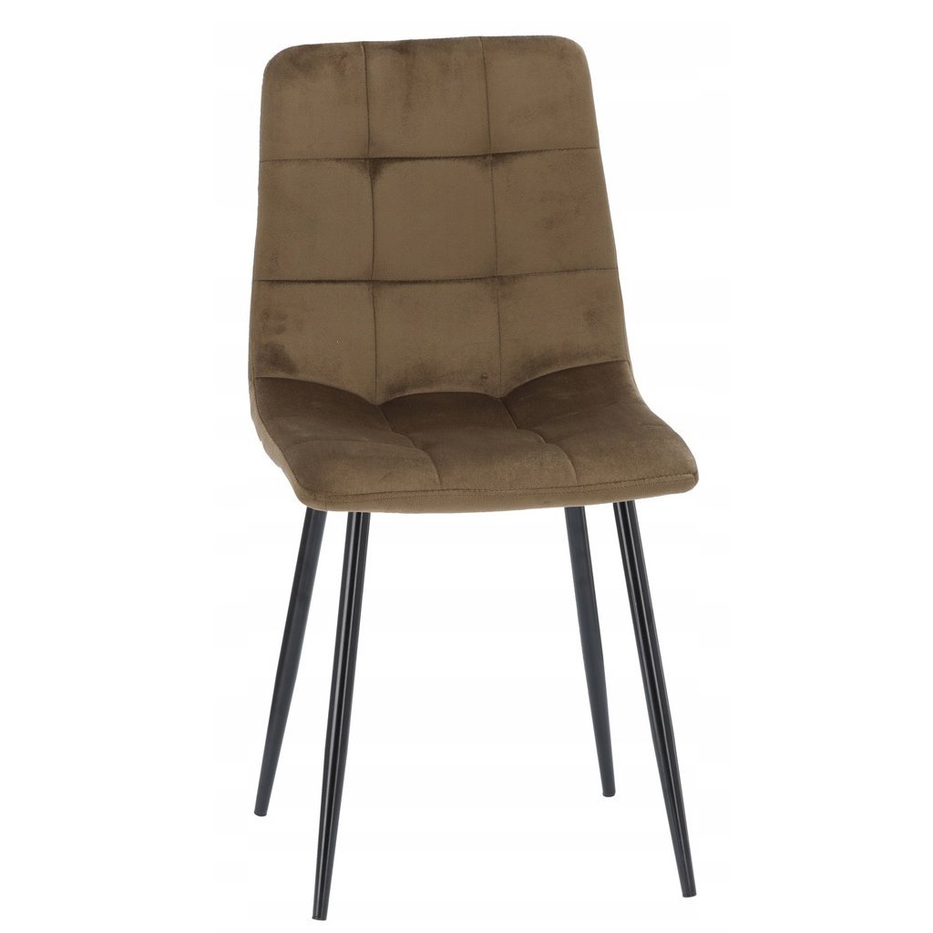 scaun living tapitat cu catifea, spatar matlasat, 44x54x89 cm, maro 1 Scaun living tapitat cu catifea, spatar matlasat, 44x54x89 cm, maro