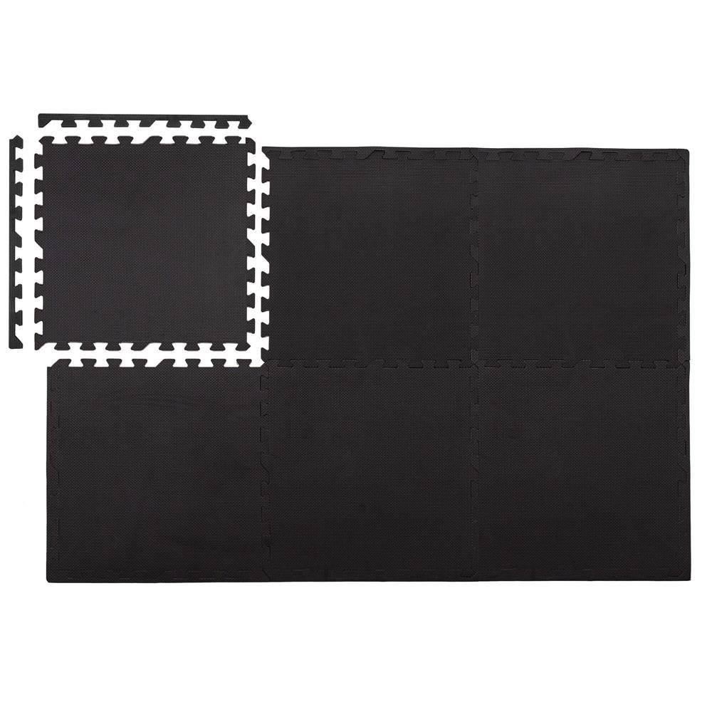 Set covoras de protectie saltea de antrenament, tip puzzle, 6 piese de 60x60cm, 12mm