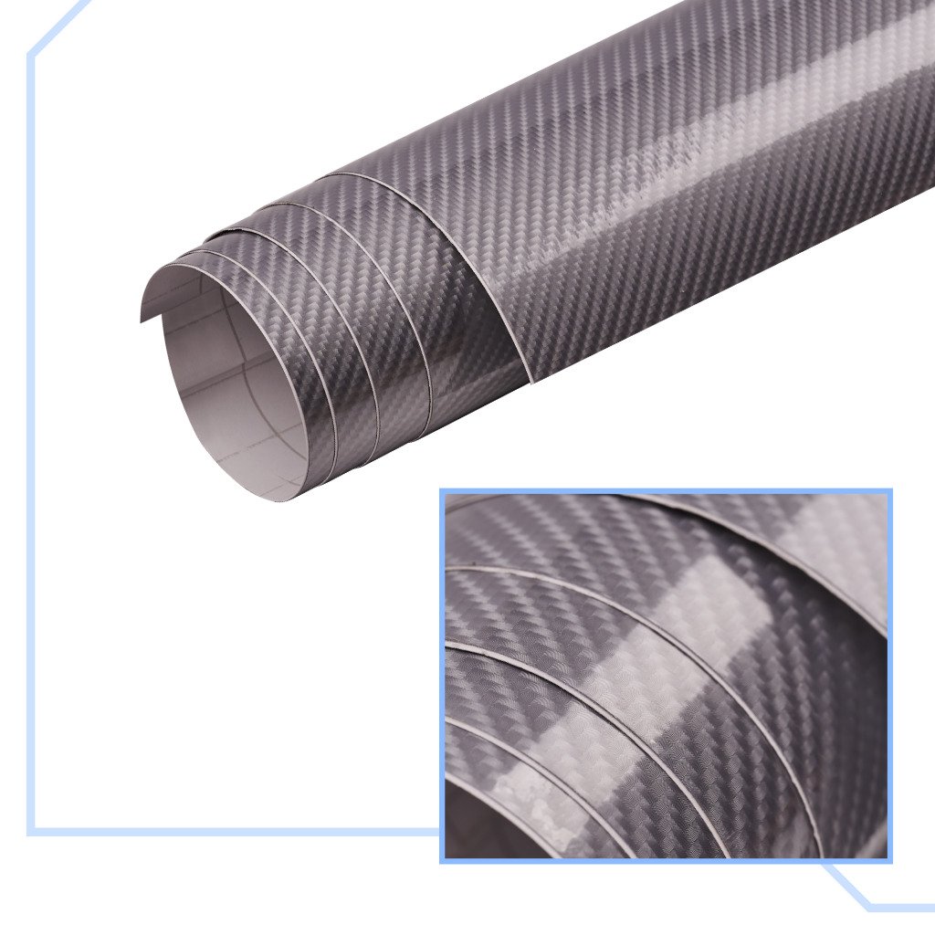folie colantare auto carbon 5d lacuit argintiu (3,0m x 1,52m) 5 Folie colantare auto Carbon 5D Lacuit Argintiu (3,0m x 1,52m) - imagine 5